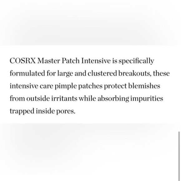 $4 πβCosrx Master Patch Intensive Blushβ Patches π - Picture 4 of 6